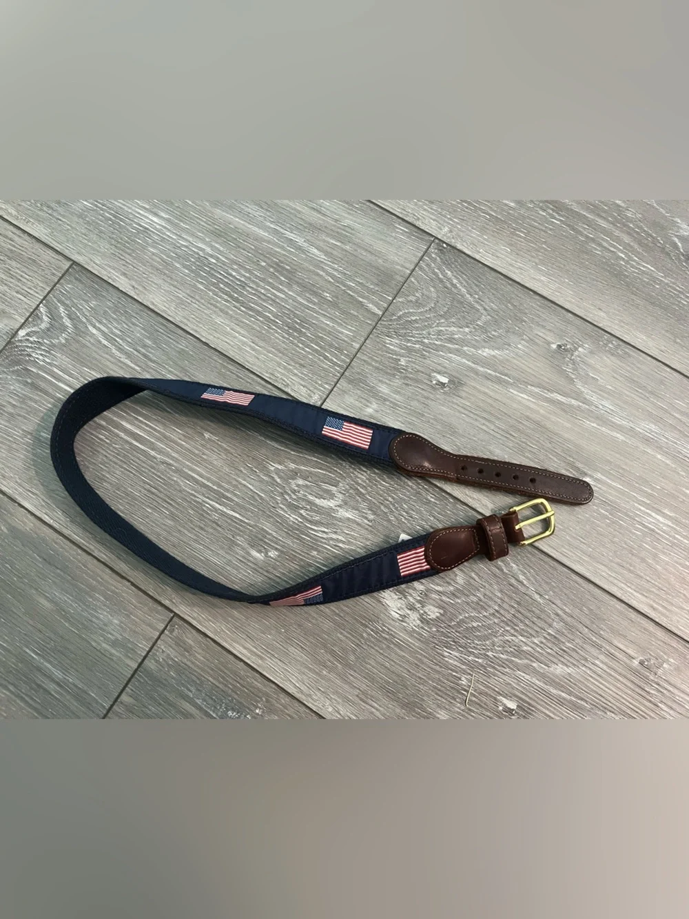 Preston American Flag Belt Boys Size 28 Preppy Made in the USA